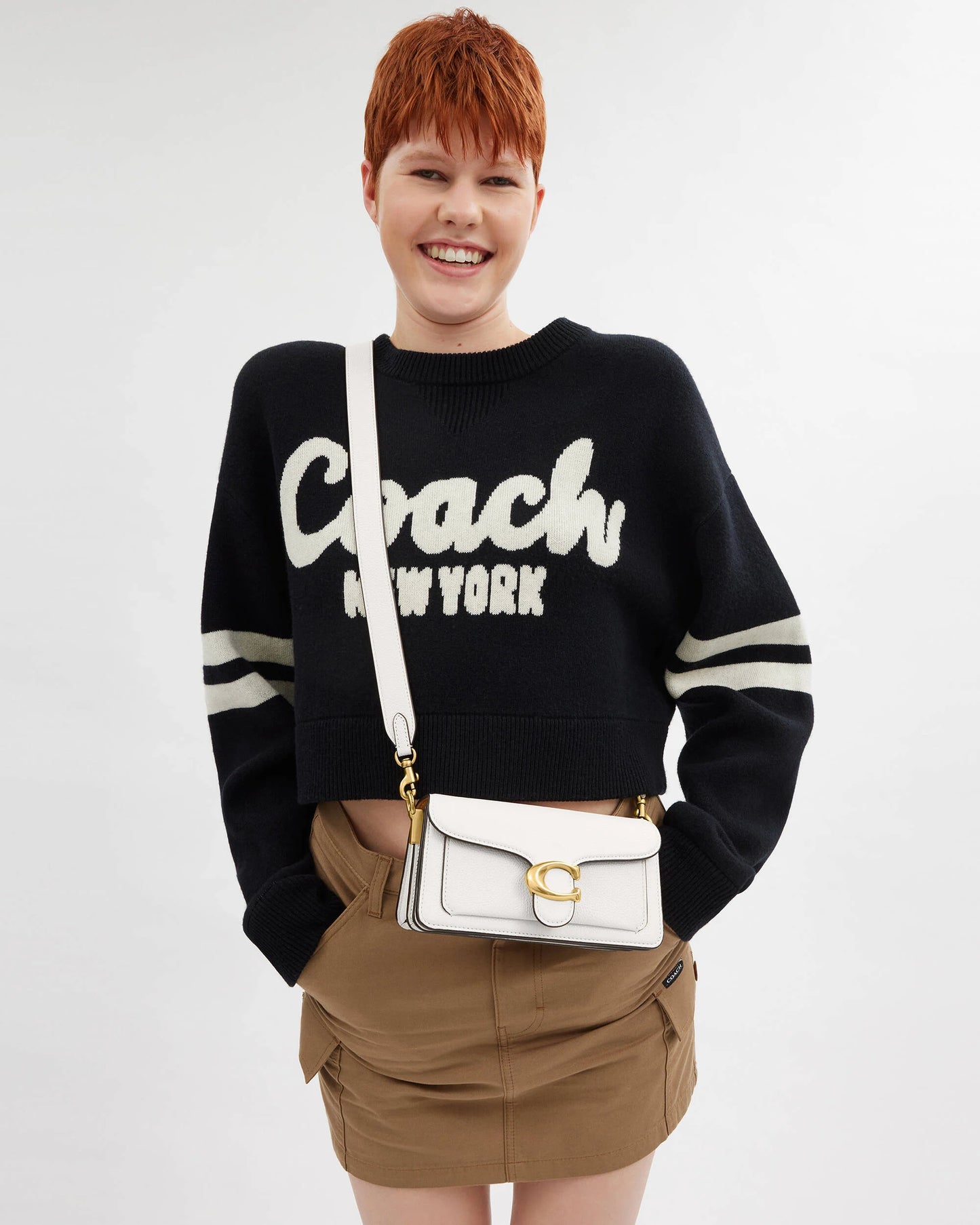 COACH tabby Shoulder Bag 20 White