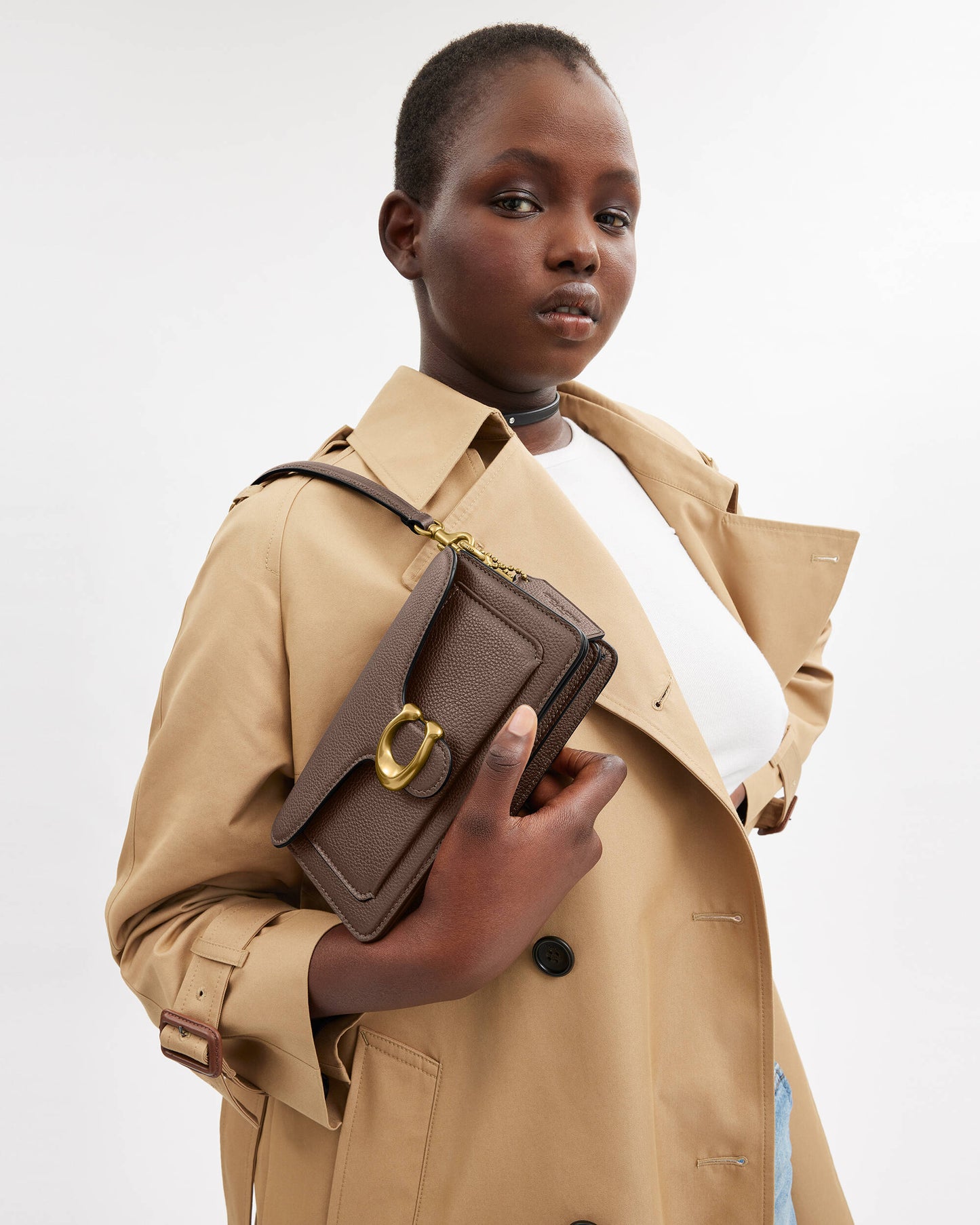 COACH tabby Shoulder Bag 20 Brown II