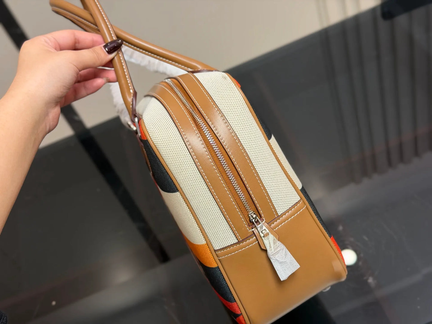 Hermès Barenia and Toile Rocobar Plume Canvas