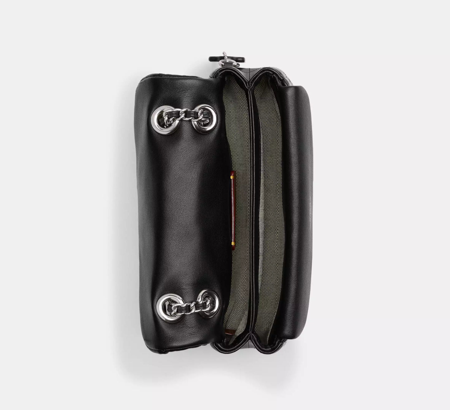 COACH Tabby Shoulder Bag 20 With Pillow Quilting BLACK Argento/Nero