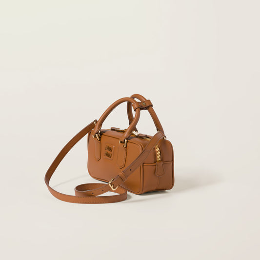 Arcadie leather bag ( REGULAR) Cognac Color