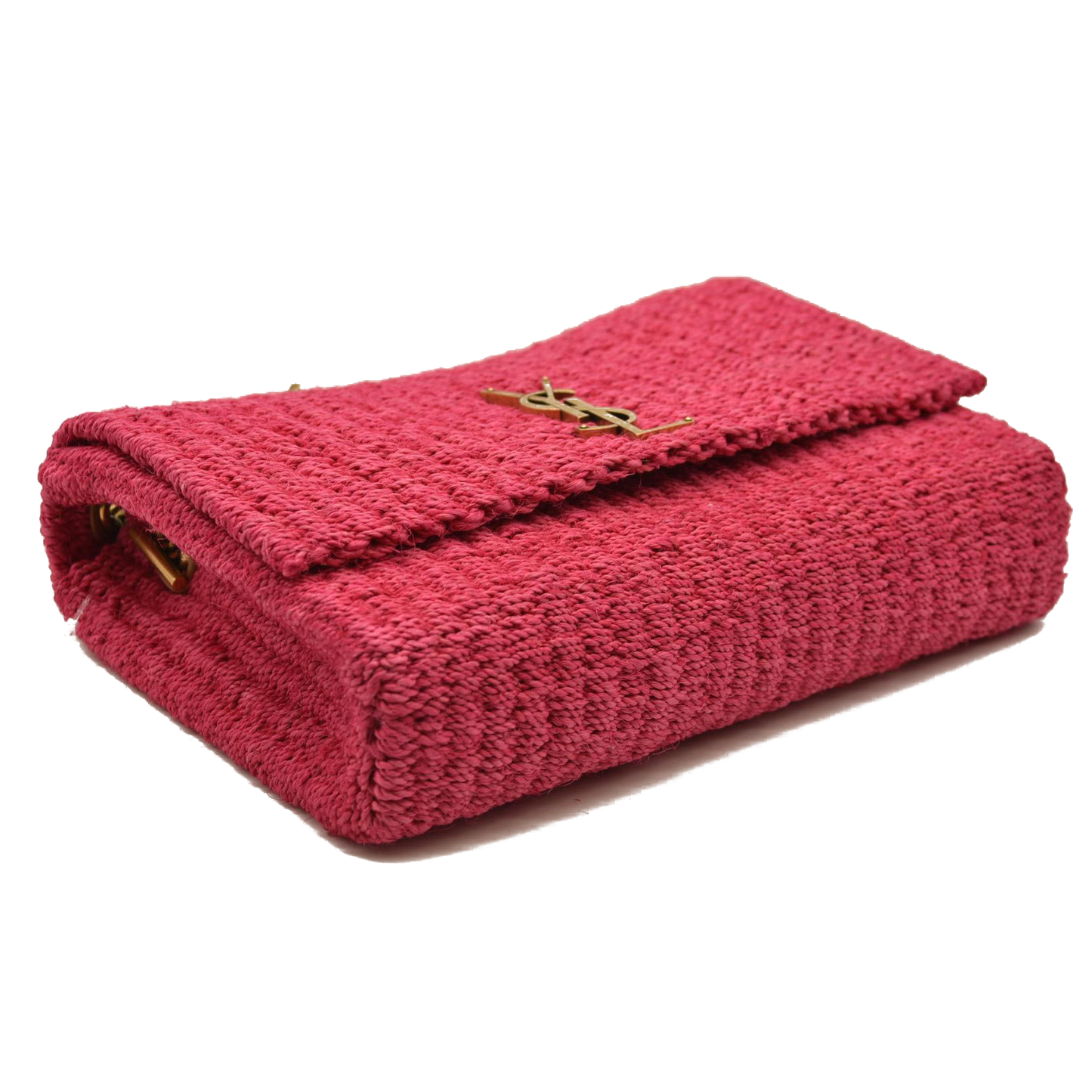 Saint Laurent Kate Raffia Shoulder Bag