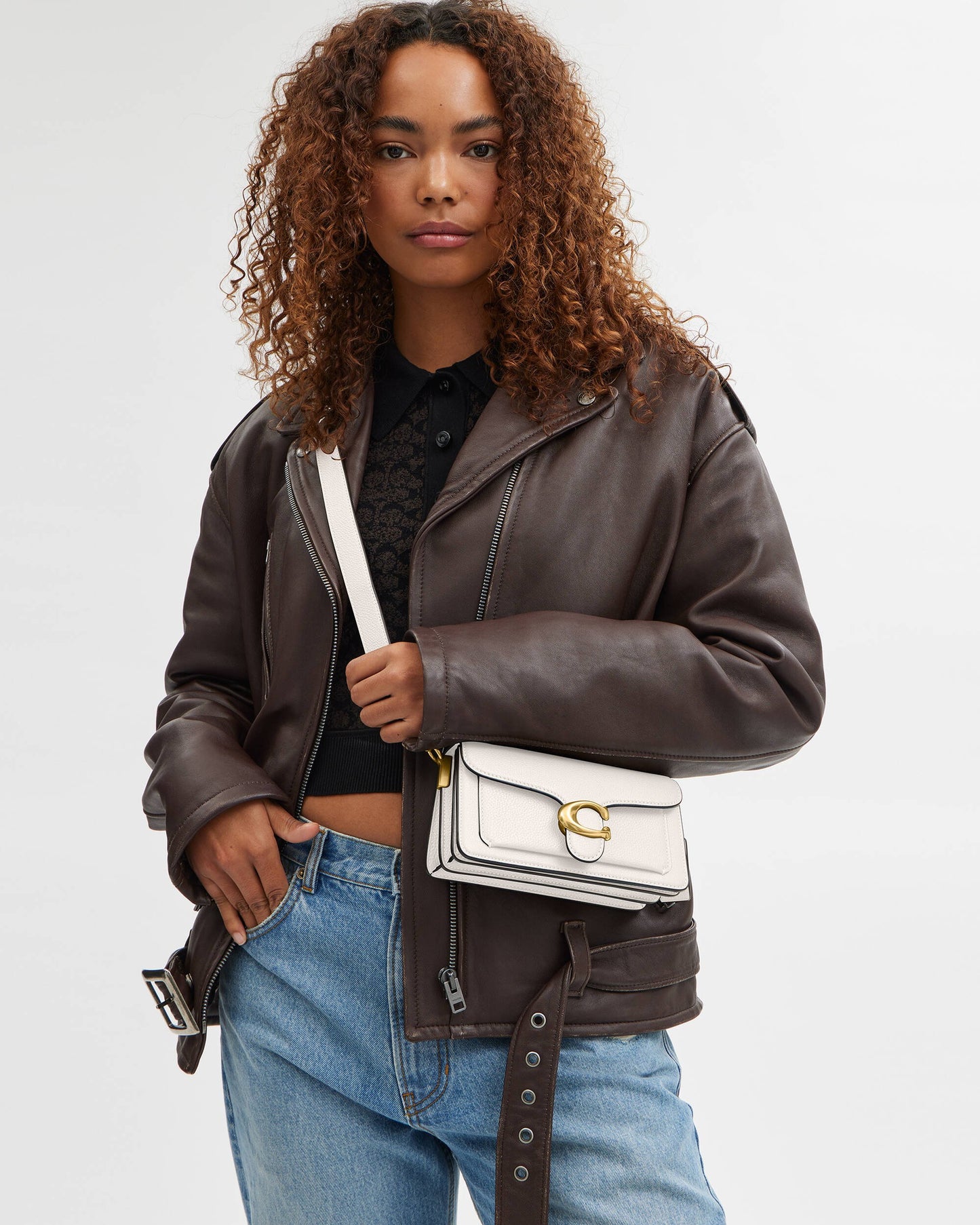 COACH tabby Shoulder Bag 20 White