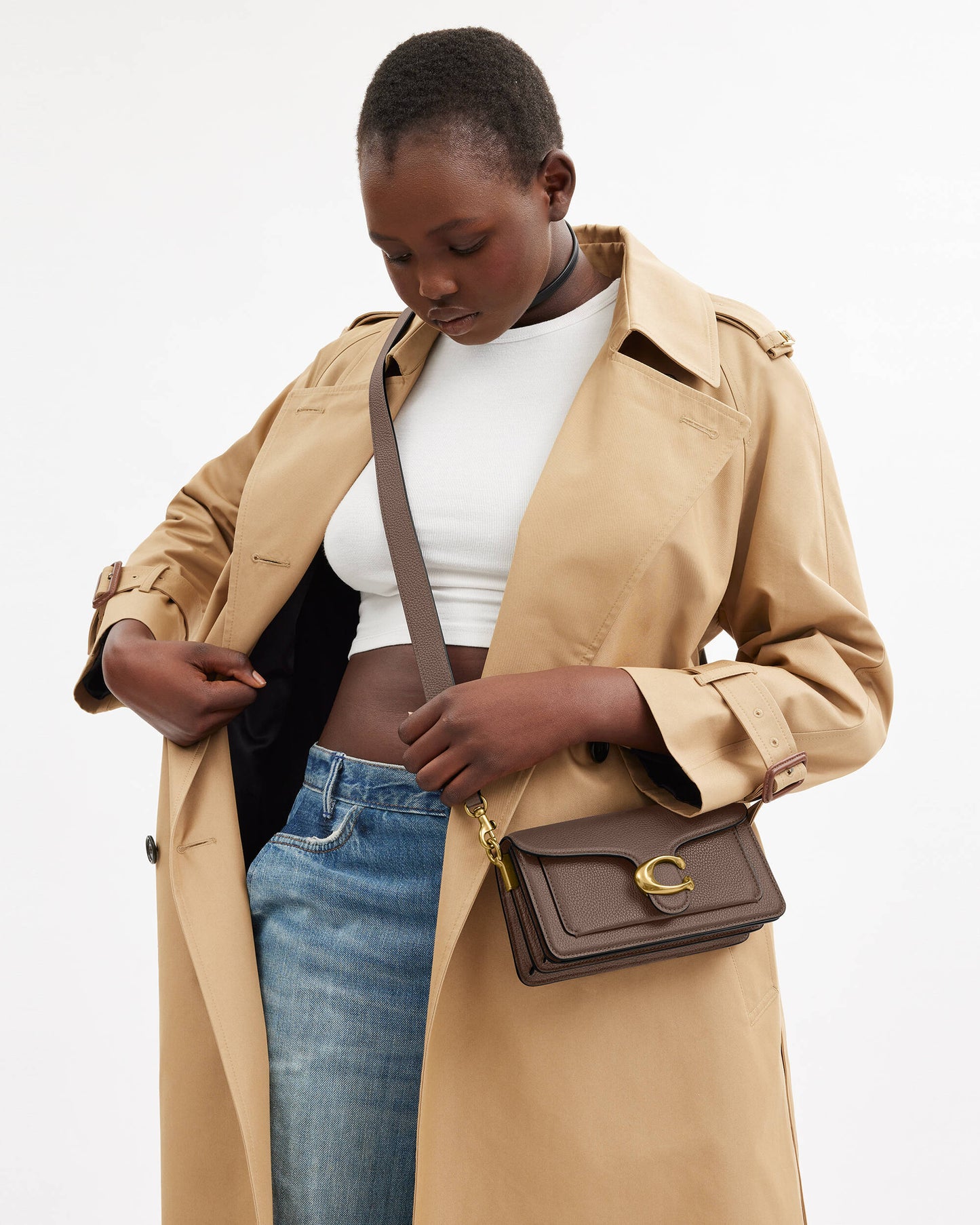COACH tabby Shoulder Bag 20 Brown II