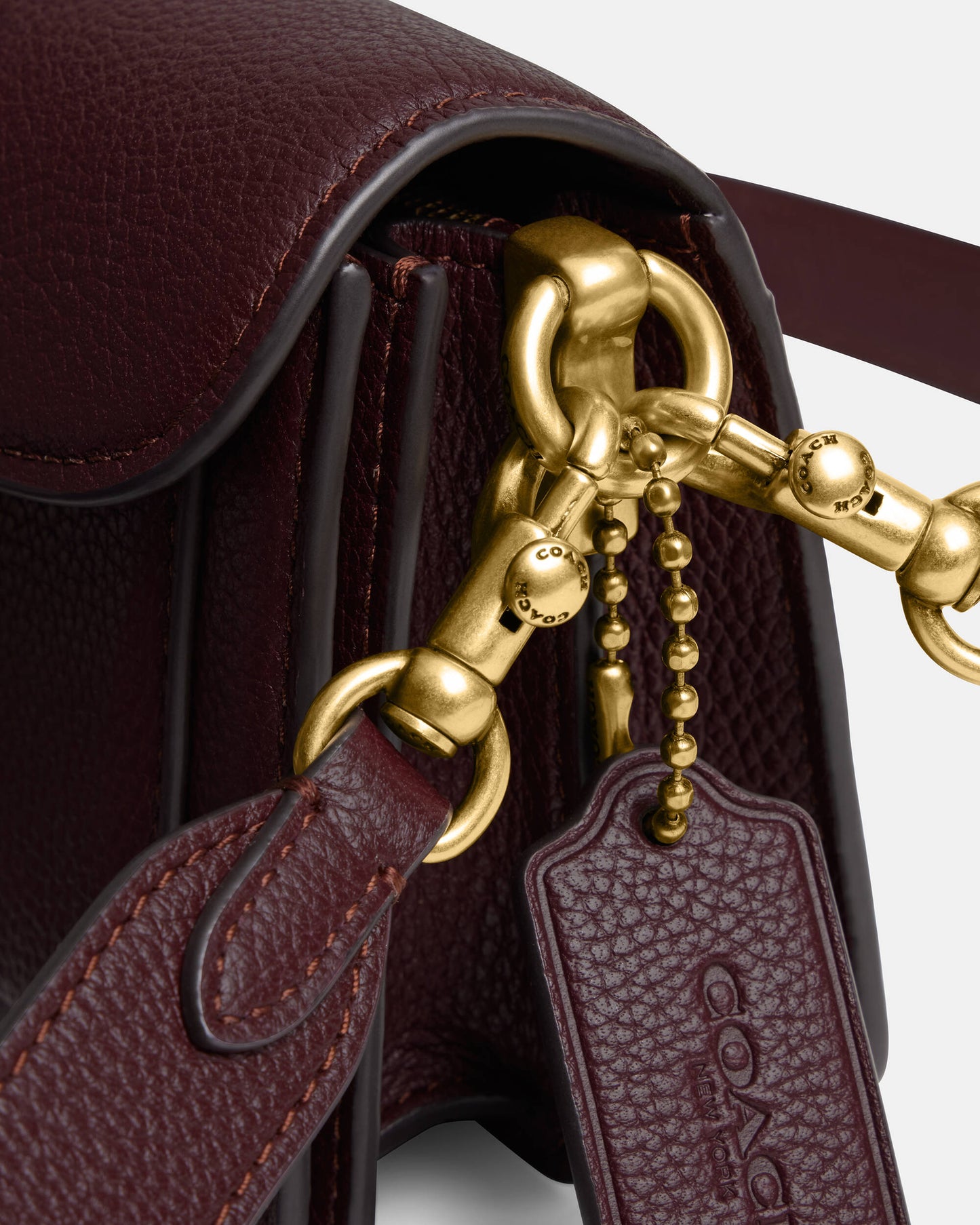 COACH tabby Shoulder Bag 20 BURGUNDY