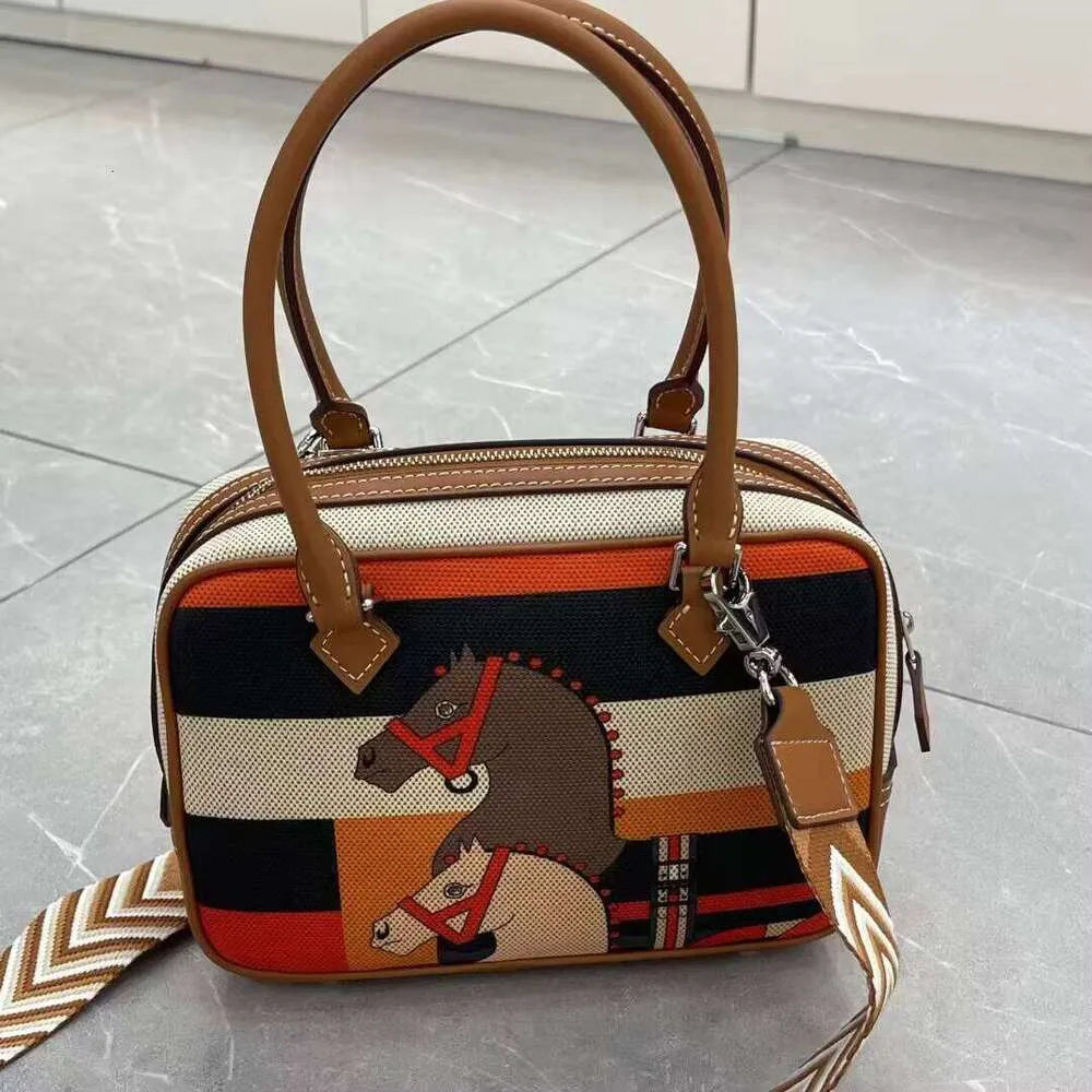 Hermès Barenia and Toile Rocobar Plume Canvas