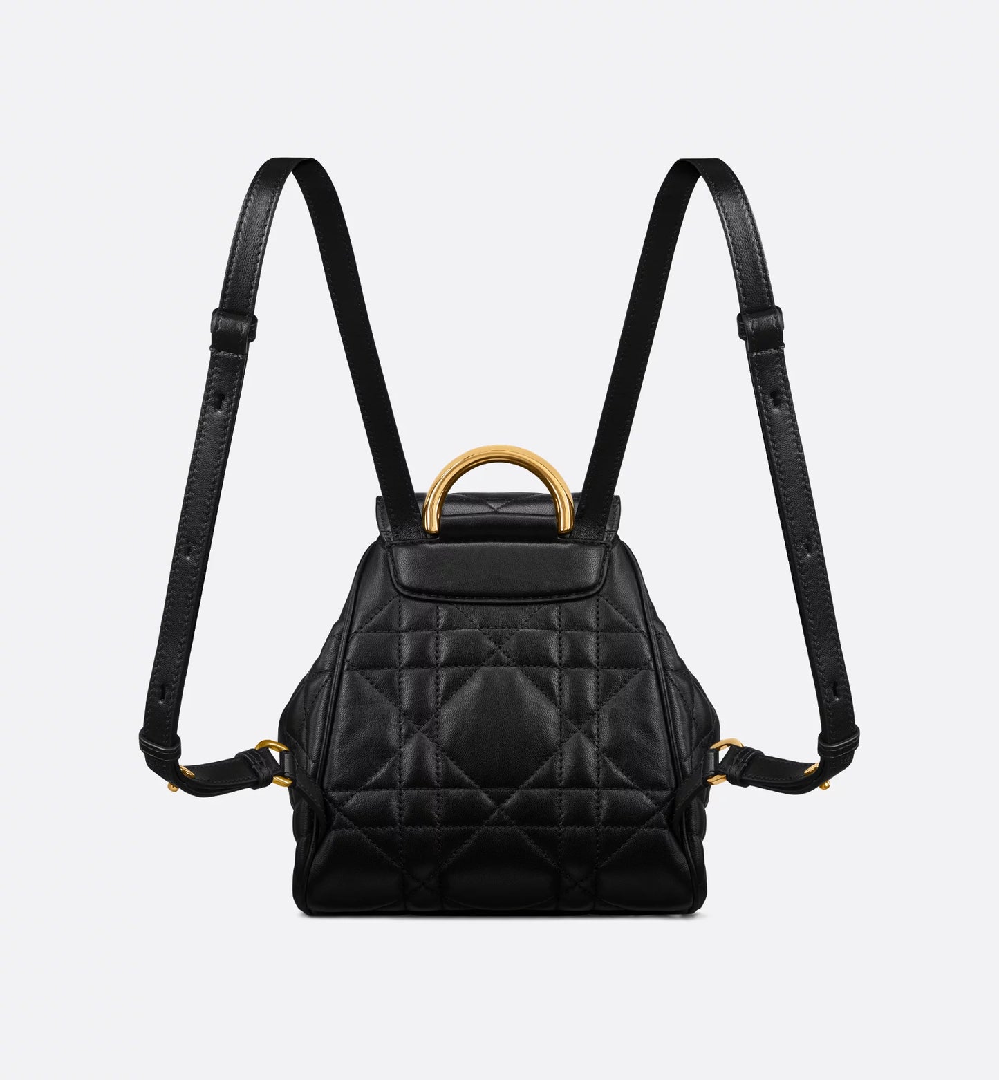 Small Dior Caro Backpack Black ديور كارو باك باك اسود