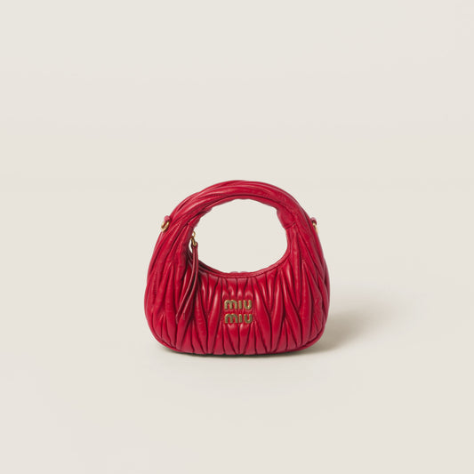 Wander nap leather hobo bag Red -  حقيبة هوبو أحمر Wander جلد