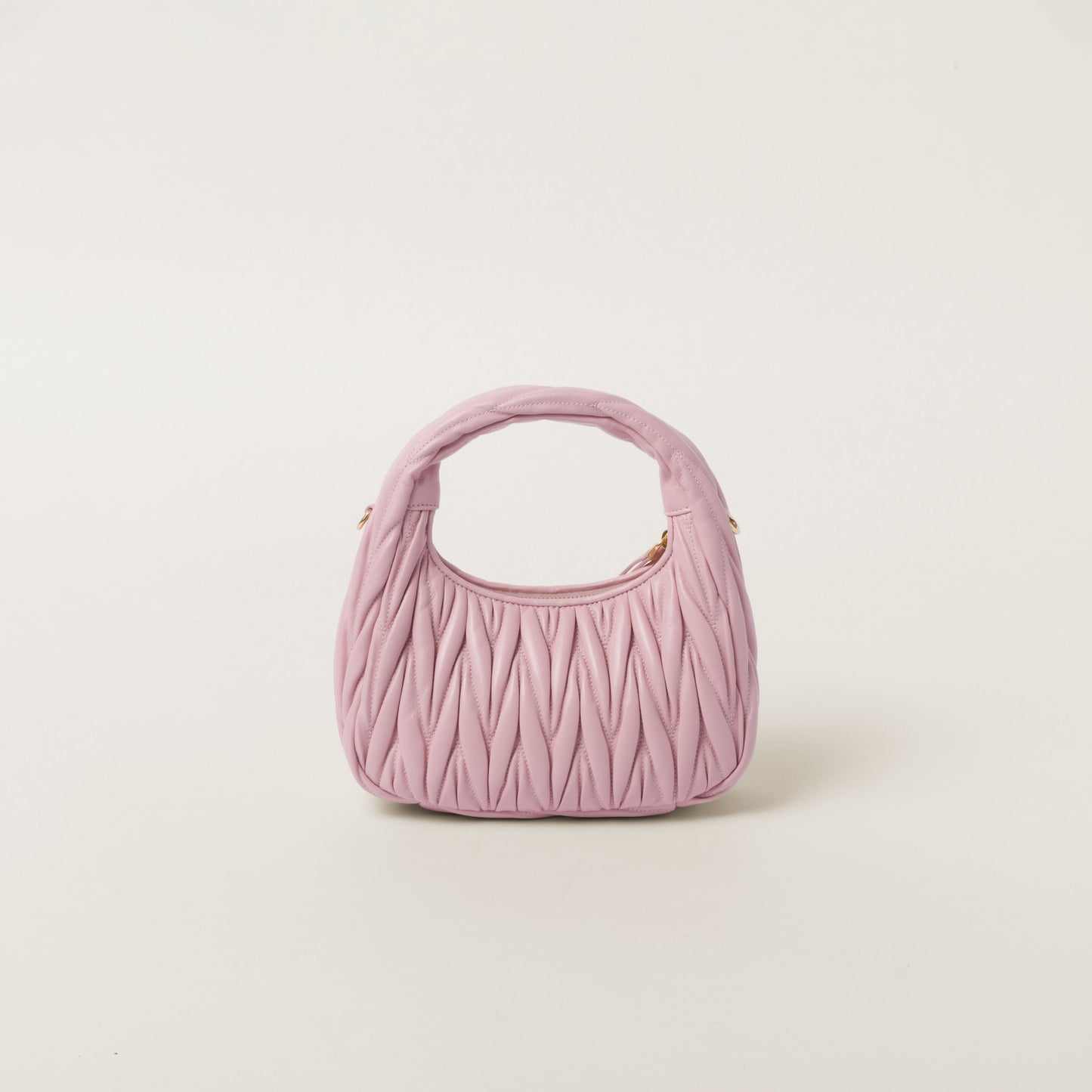 Wander nap leather hobo Alabaster Pink -  حقيبة وردي مرمري Wander جلد