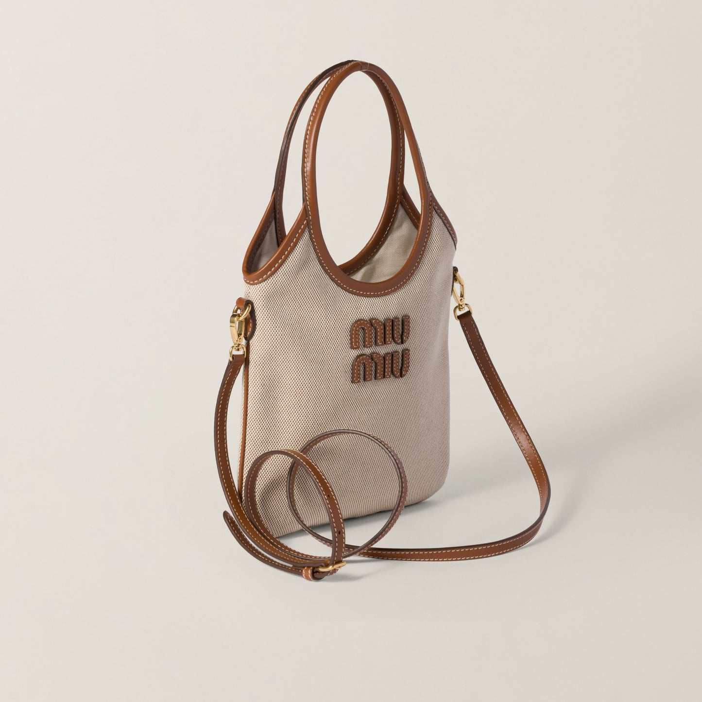 IVY canvas and leather bag (Mini)