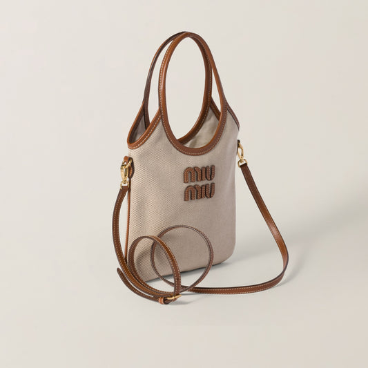 IVY canvas and leather bag (Mini)