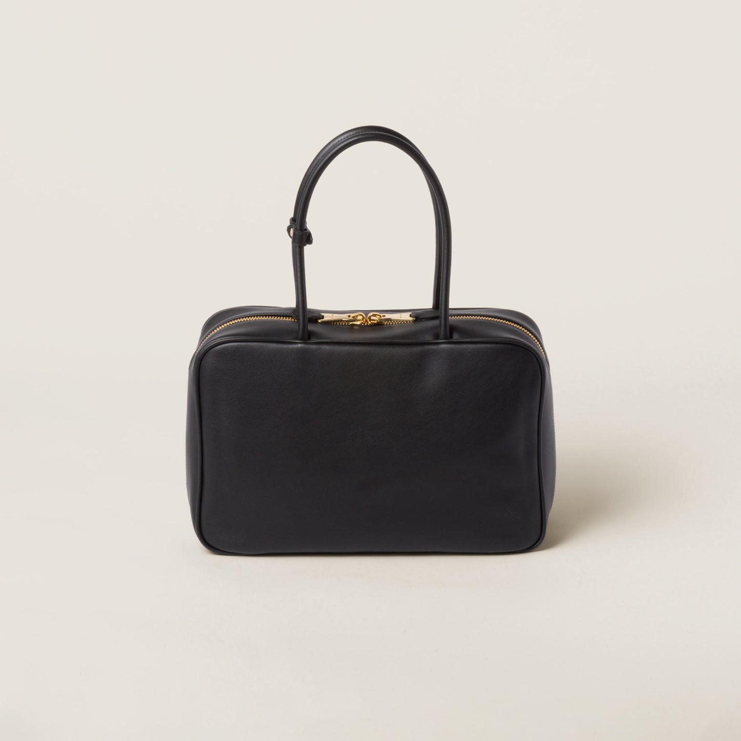 Leather Beau bag Black (Large)