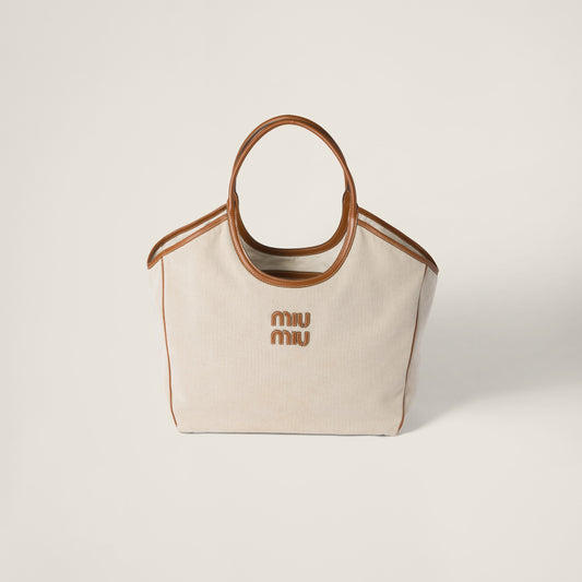 IVY canvas and leather bag (Large)