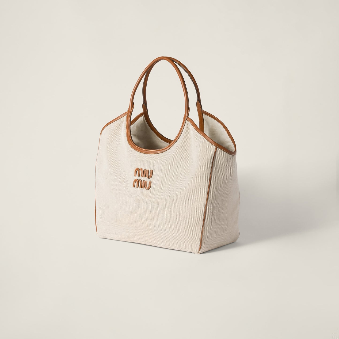 IVY canvas and leather bag (Large)