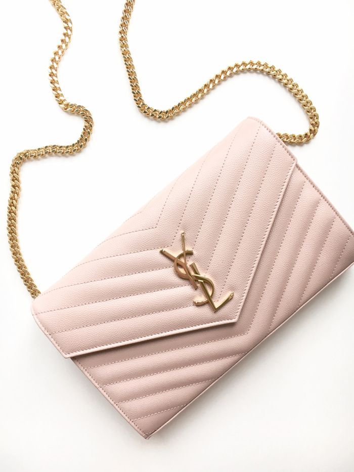 Saint Laurent Solferino Shoulder Bag in Rose Pink Box Leather with Gold Cassandre Hardware 23 cm